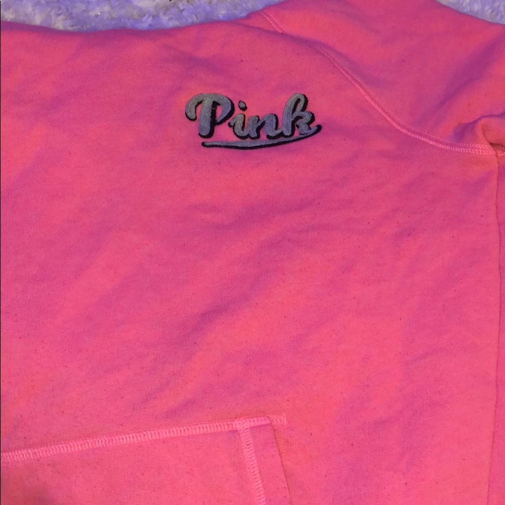 pink hoodie